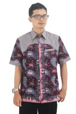Batik Cap Jambi Model Baju Batik Pria Cap Asli Jambi Berkualistas - Zallatra - Ungu