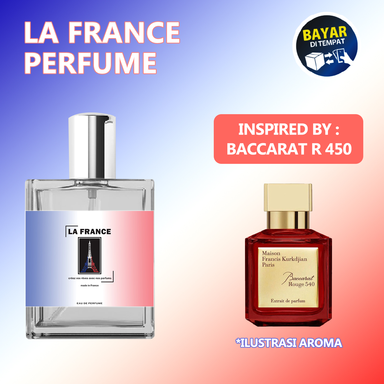 PARFUM BACCARAT ROUGE 540 ORIGINAL BEST SELLER INSPIRED PARFUM