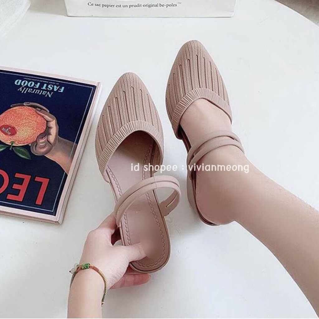 Qqac Selop Wanita Sandal Selop Jelly Wedges Polos Tali F816 1 Warna Dikirim Random Sandal Wedges Wanita Wedges Terkini Wanita Sandal Tali Wanita Sandal Jelly Wanita Wegdes Hitam