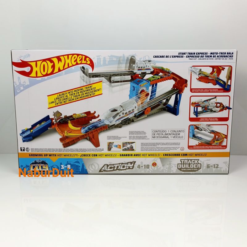 Hot Wheels Stunt Train Express Track Set Jalur Trak Kota hot