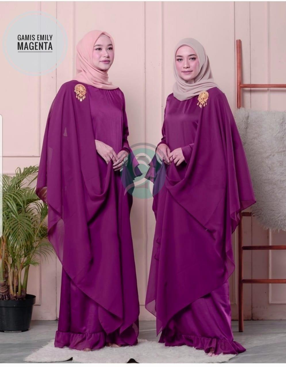 Baju Muslim Wanita Maxy Emily Import Ceruti DLC Dress Pesta Wanita Muslim Gamis Panjang Fashion Maxy Trendy Pakaian Kerudung Hijab Murah Gaun Modis Jakarta