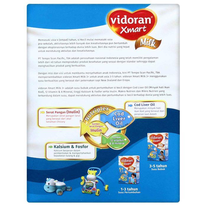 Susu VIDORAN XMART MILK 3+ Nutriplex BARU 725 gram dulu 750 gram