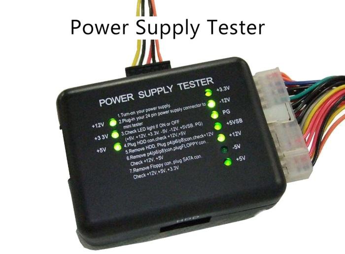Mediatech Power Supply Tester - Hitam - 64935