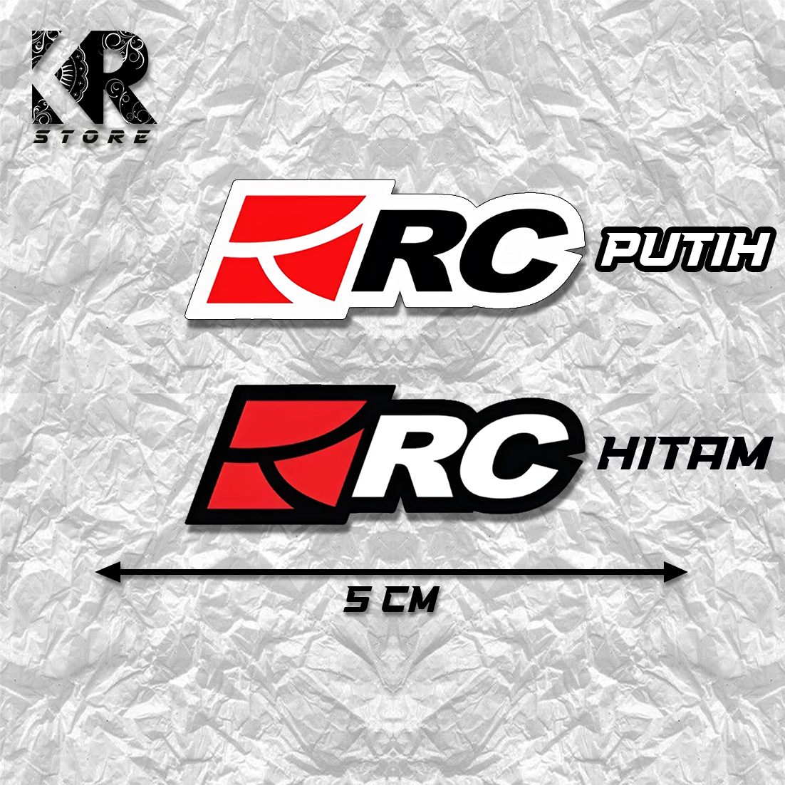 Stiker HELM VISOR RC Sticker Racing sticker motor sticker