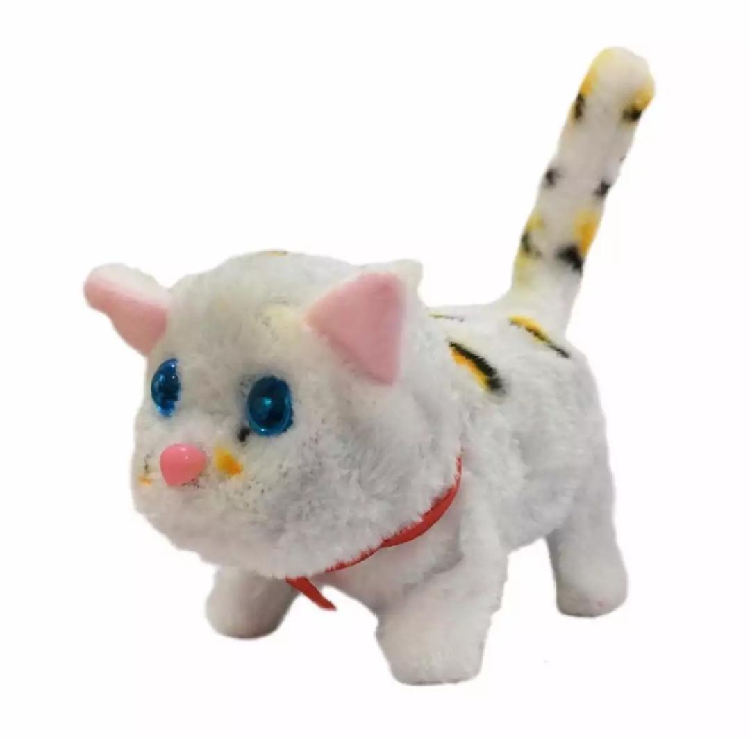 Mainan Anak Boneka Kucing Bergerak Dan Bersuara Famonas
