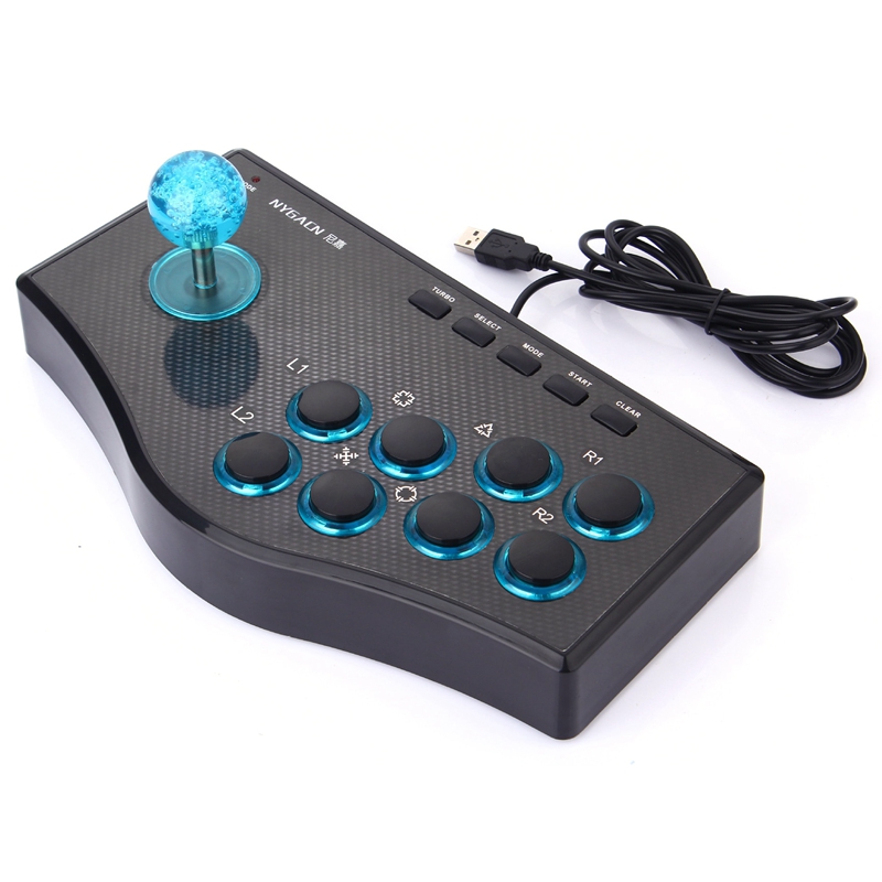 Wired Game Controller Game Rocker USB Arcade Joystick USBF Stick for PS3 Computer PC Gamepad Gaming Console