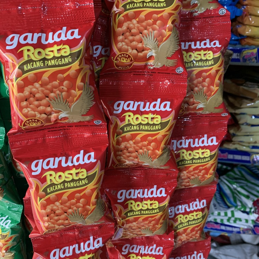 Garuda Rosta Kacang Panggang Rasa Pedas 1 Renceng Isi 10 Pcs X 11 Gram Murah Rz Galery Snack Lazada Indonesia