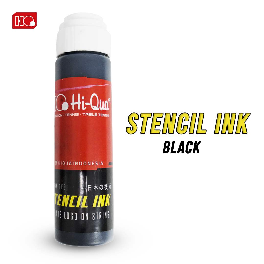 Ink stencil string badminton racket hi-qua original, black color ...