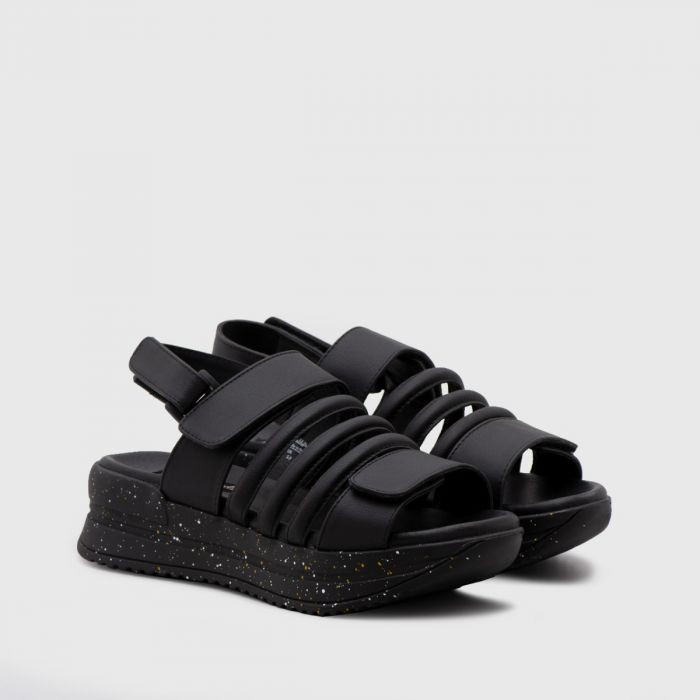 black sandals platform wedge