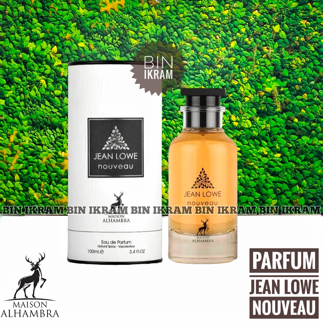 Parfum Jean Lowe Nouveau by Maison Alhambra EDP 100ml Original