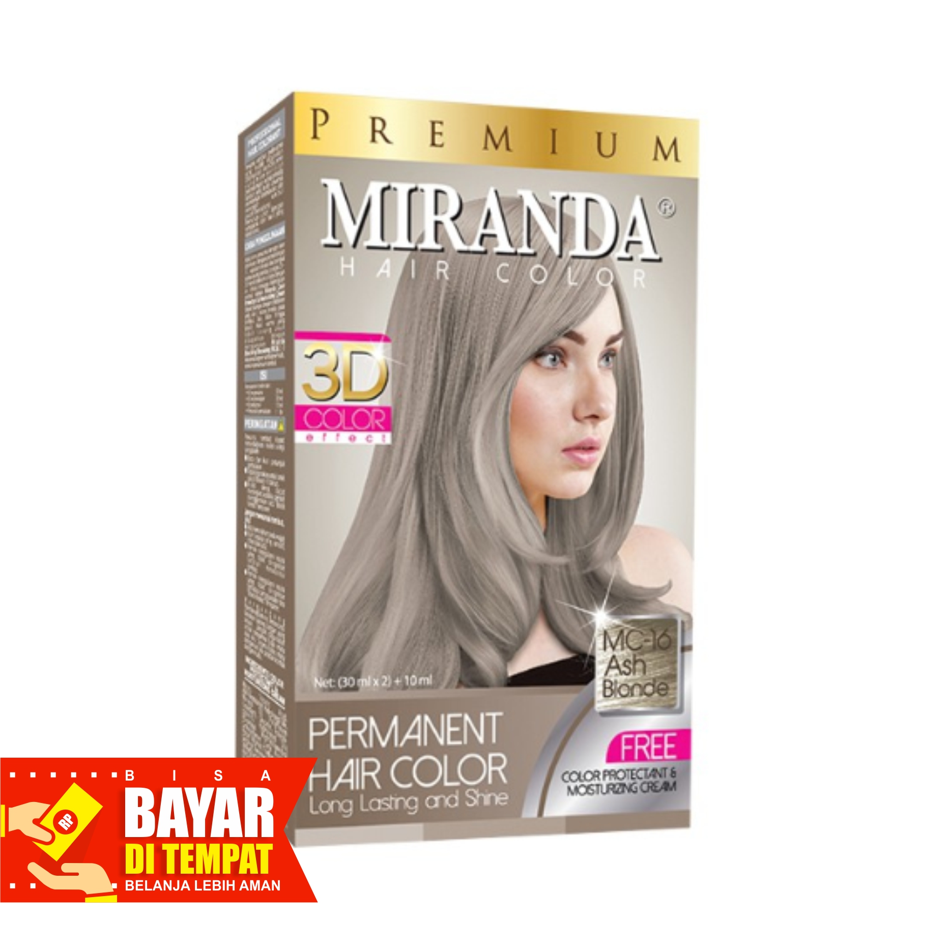 Cat Rambut Miranda Mc 16 Ash Blonde Lazada Indonesia