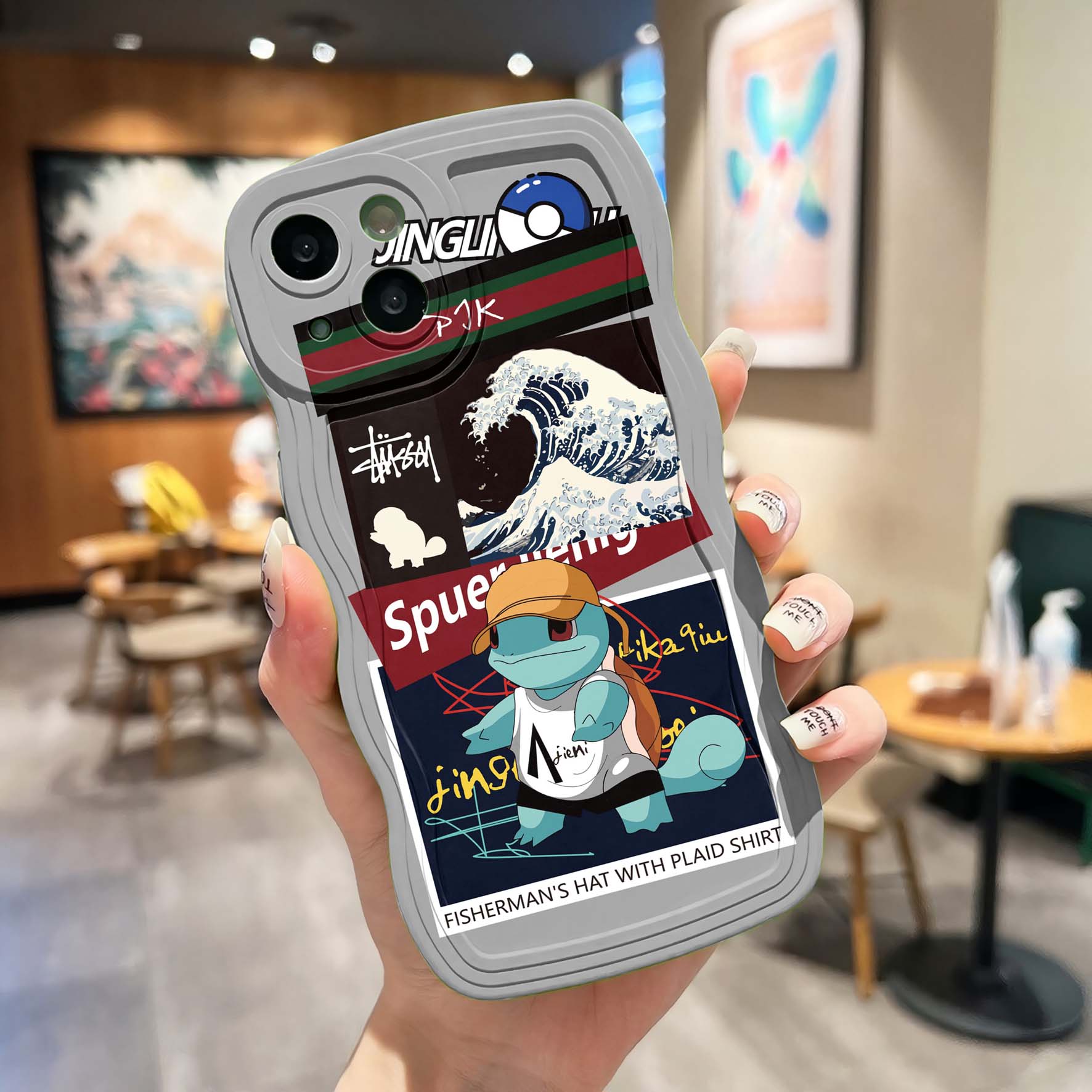 Cg083 Softcase Gelombang Motif Untuk Oppo Oppo A3s A31 A52 A92 A5a9 2020 A33 A53 F9 A7 A12k 9211