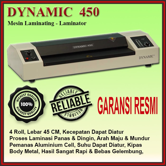 DYNAMIC 450 | Mesin Laminating, Laminator Double Folio, Official Store ...