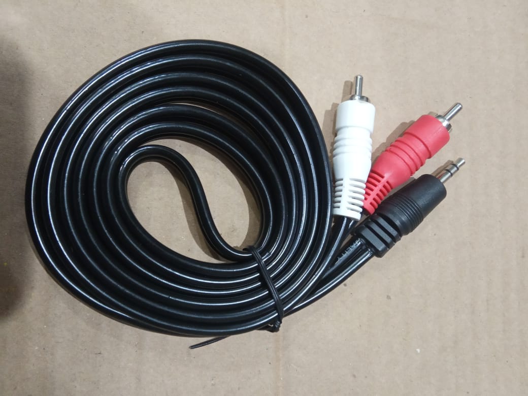 Male jack to AV 2 RCA Male Stereo Musik 