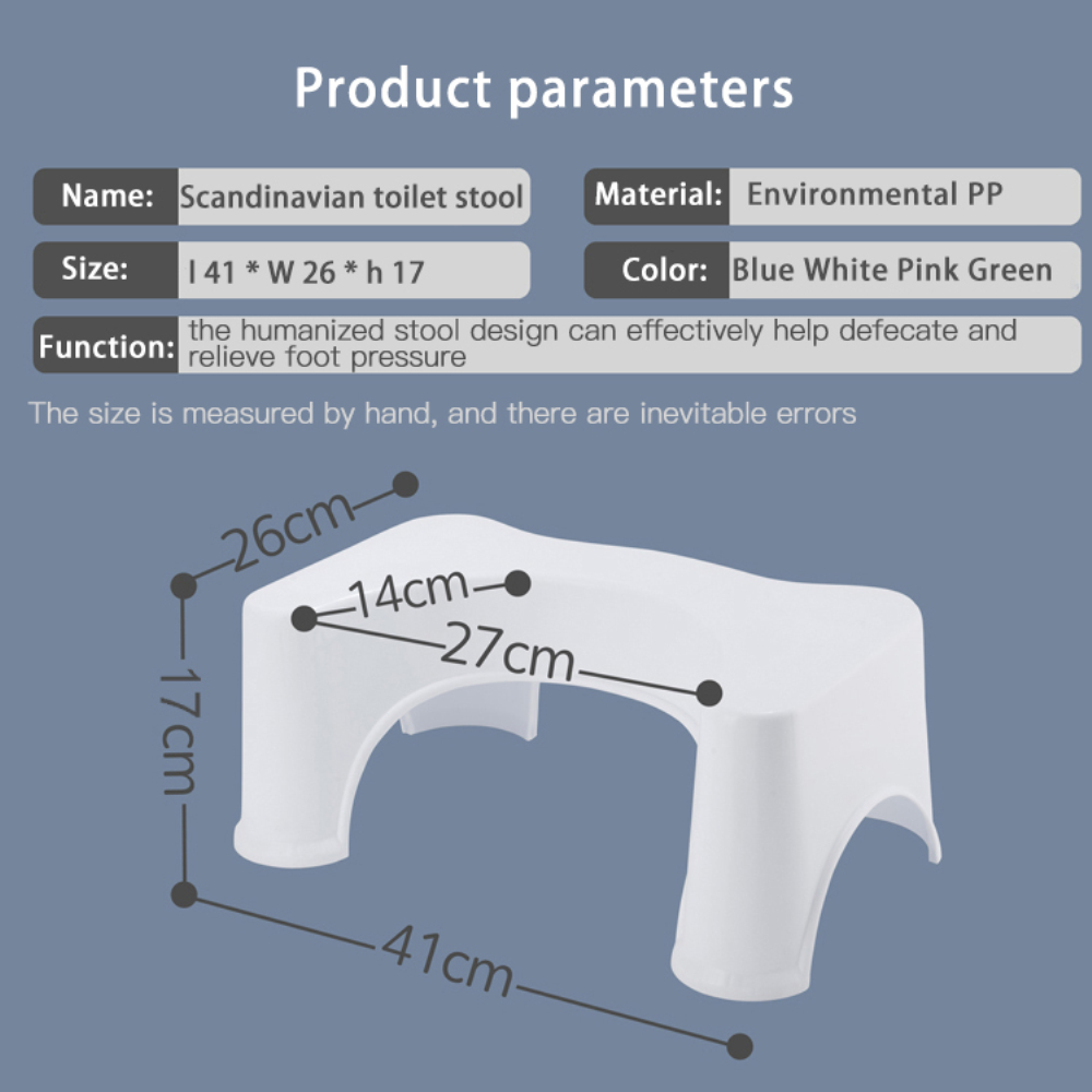 Beusia Folding Squatting Stool Bathroom Squat Toilet Stool Compact