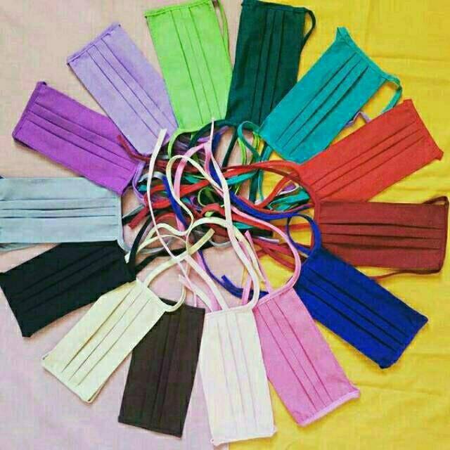 Masker kain anti debu hijab per 12 pcs (selusin )