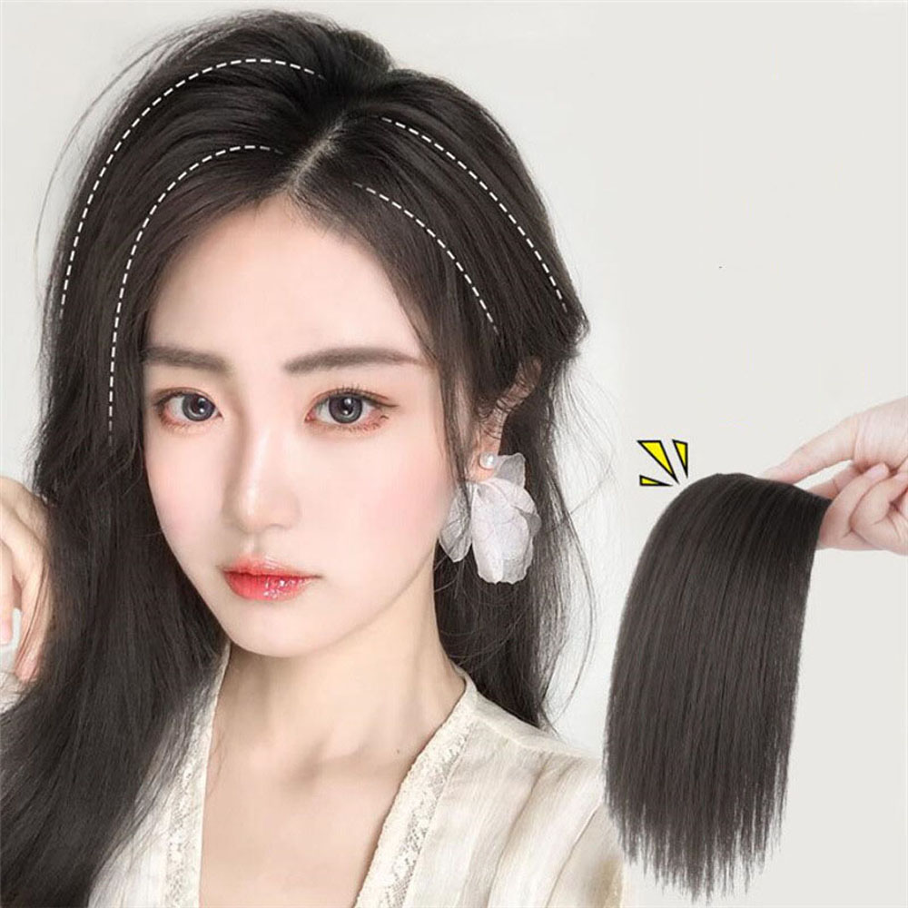 GUAIP Natural Women High Temperature Fiber Straight Clip In Thickened Straight Wigs Wig Pads Hair Extensions Hairpiece