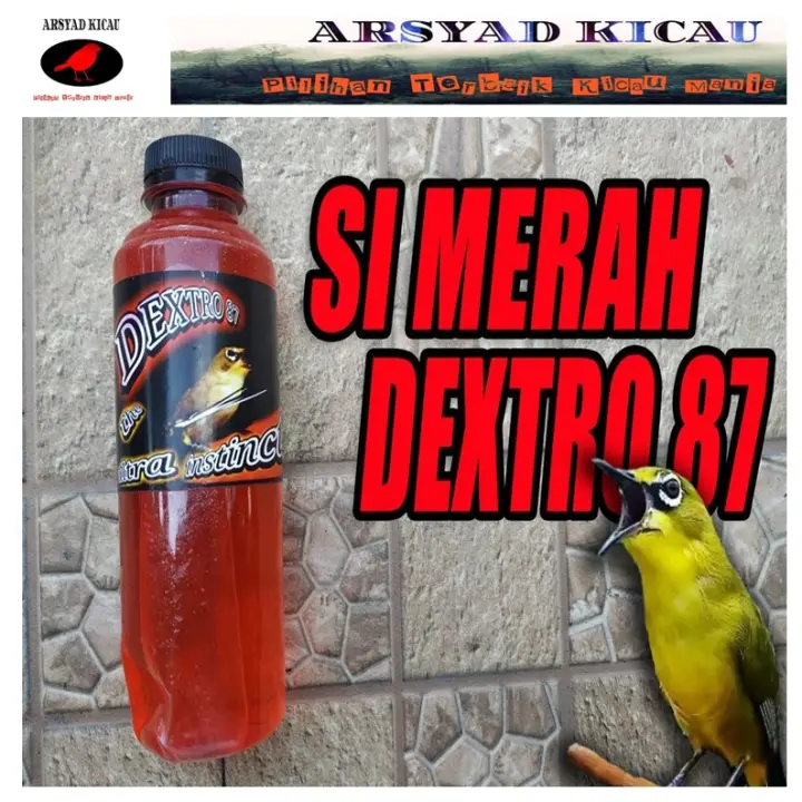 Minuman Burung Pleci Dextro 87 Multivitamin Burung Makanan Burung Vitamin Burung Pm Dextro 87 Obat Doping Multivitamin Minuman Burung Pleci Lomba Vitamin Merah Dextro 87 Lazada Indonesia