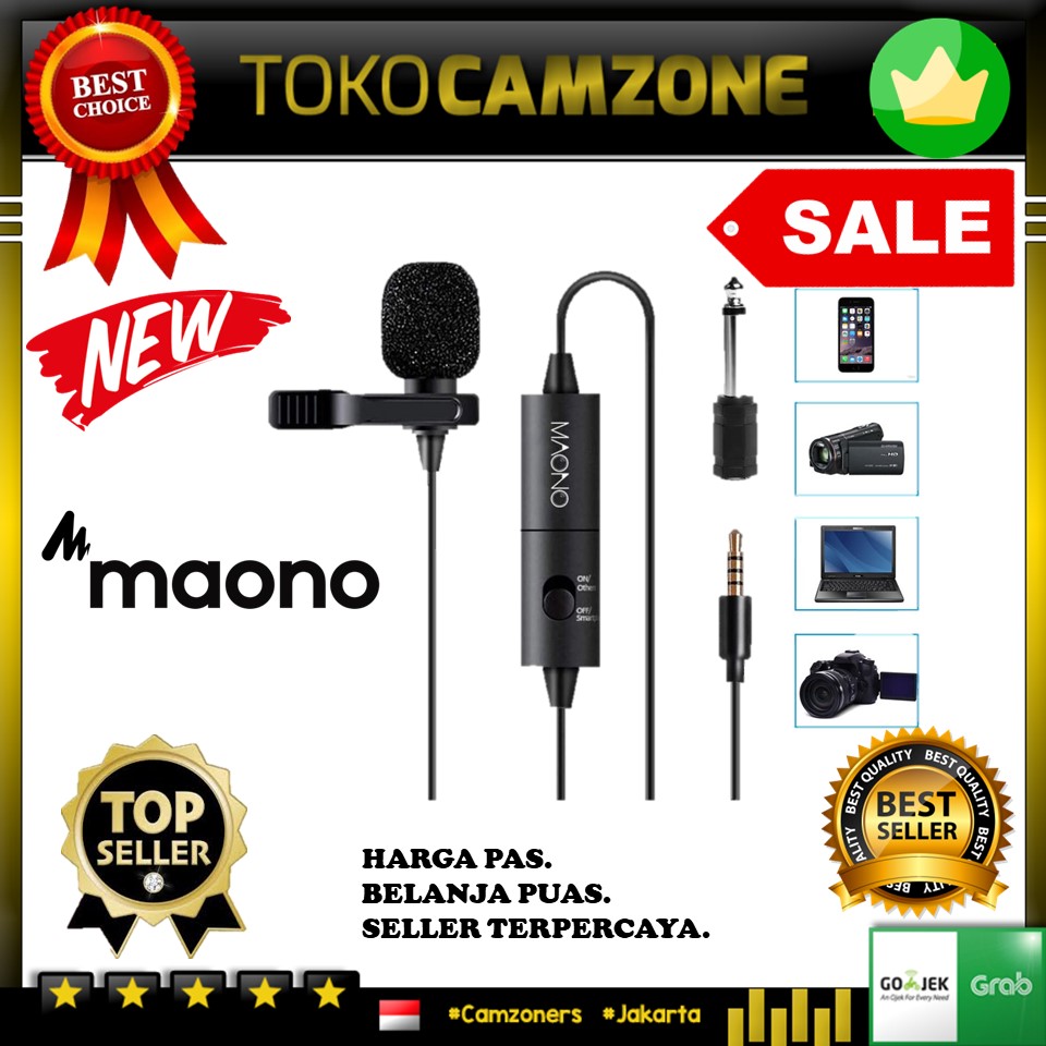 Maono AU100 Lavalier Microphone Lazada Indonesia