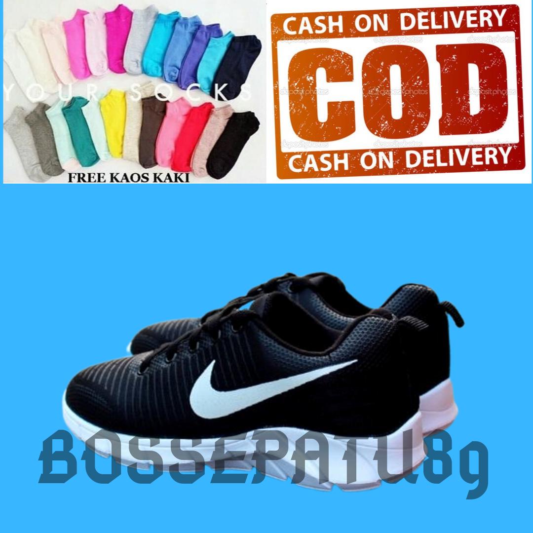 bossepatu89@ sepatu nike_running flyknit presto zoom pria wanita kerja sekolah olahraga original black