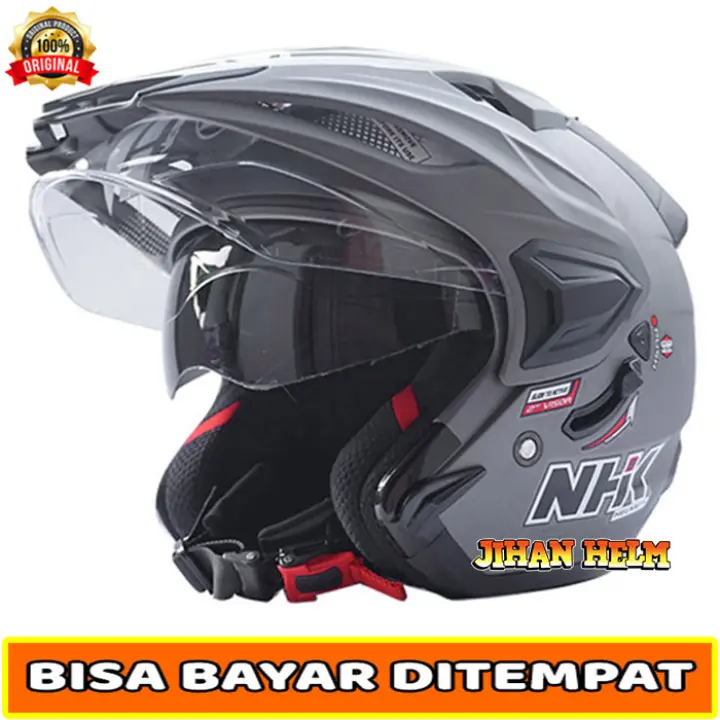 Helm Helm Nhk Nhk Nhk Predator Crypton Helm Nhk Predator Crypton All Grey Doff Termurah Lazada Indonesia