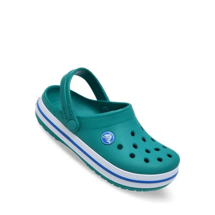 blue green crocs