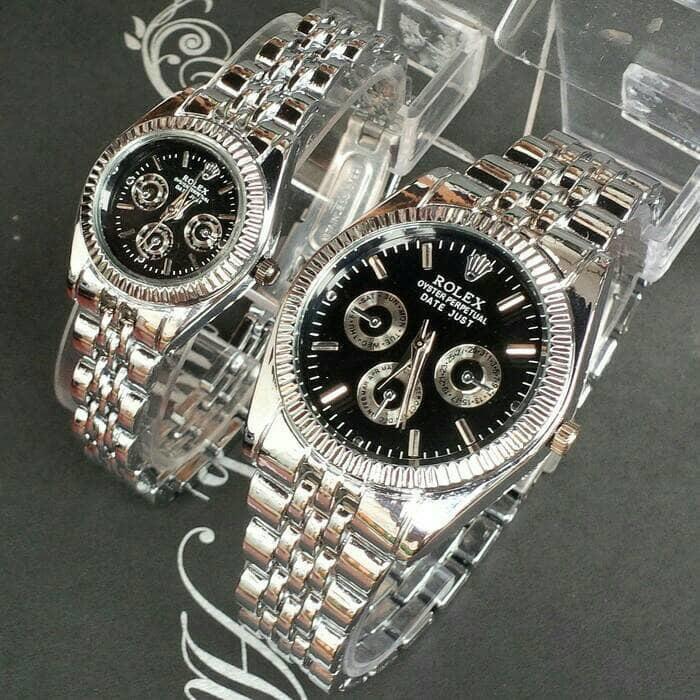 BEST SELLER! DISKON MURAH! jam tangan couple rolex RLX-100 Anti Air Original Murah Terbaru
