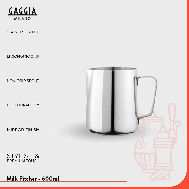 Gaggia Milk Jug / Pitcher StainlessSteel 600 ML Lazada Indonesia