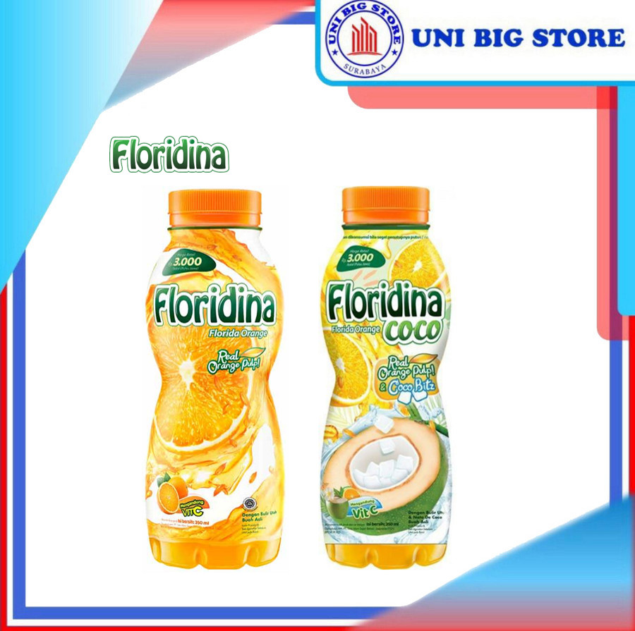 Floridina Orange Pulp & Coco Bitz Drink 350 ml Vit C | Lazada Indonesia