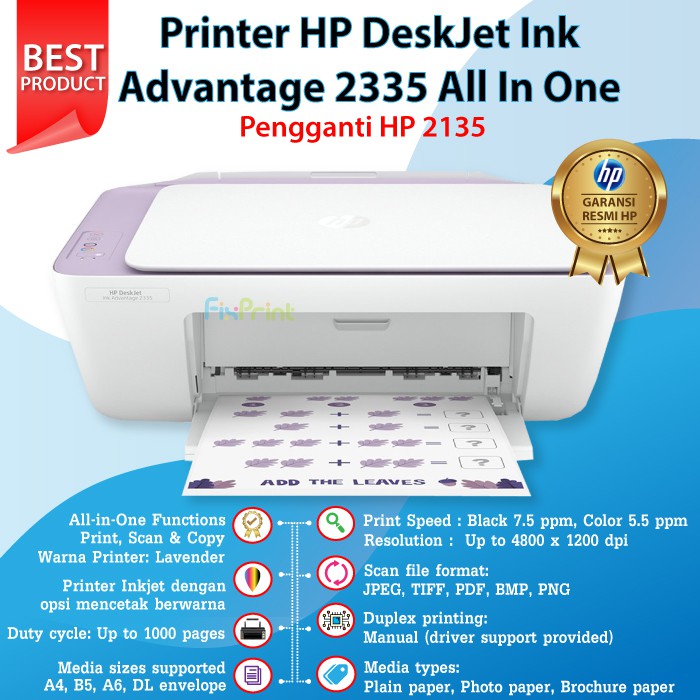 Printer Deskjet HP 2335 2336 2337 Print 