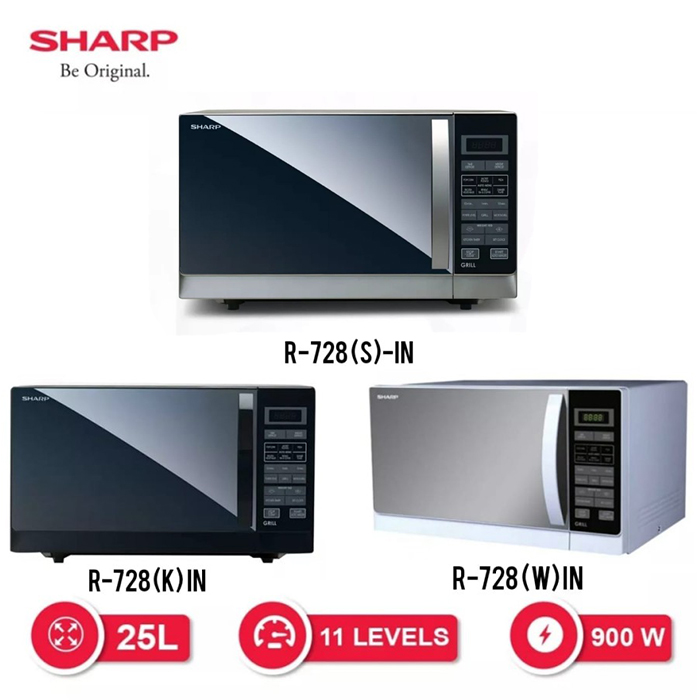 sharp r728 with grill