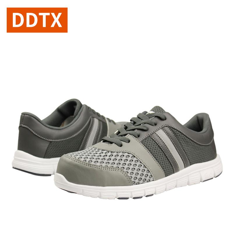DDTX รองเท้าประกันแรงงานชายและหญิงสำหรับฤดูร้อนดับกลิ่นเหล็กหุ้ม ...