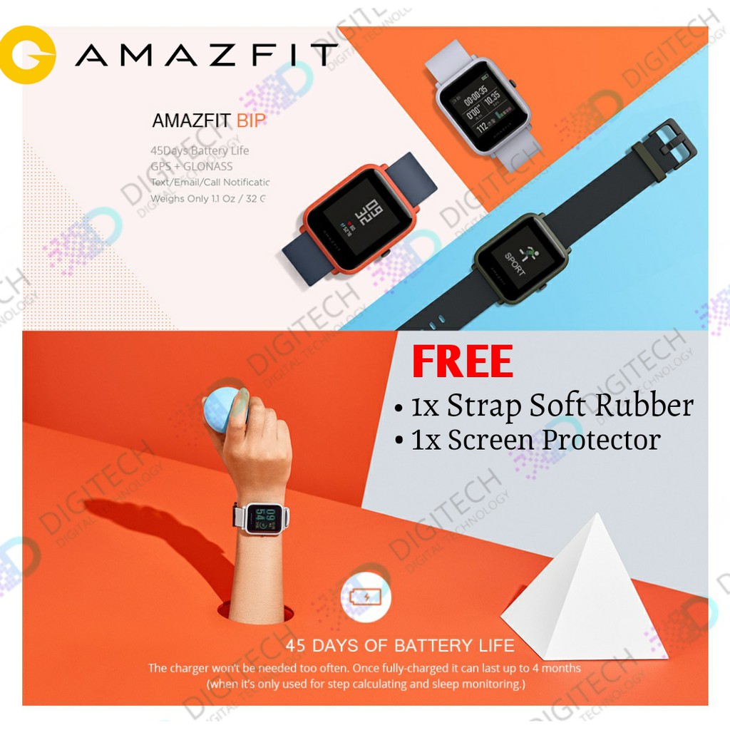 Jual Jam Tangan Amazfit Bip A1608 Terbaru | Lazada.co.id