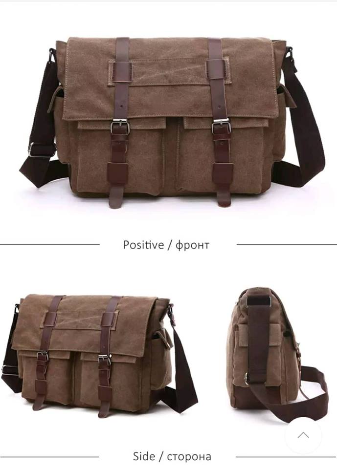 Tas Salempang Kanvas Pria Tas Laptop Tas Messenger Selempang Kain Tas Samping Model Baru Tas Kanvas Terbaik Tas Kantor Khaki Lazada Indonesia