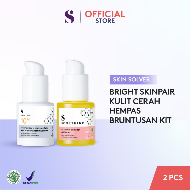 Somethinc 2 Pcs Skin Solver Bright Skinpair Kulit Cerah Hempas Bruntusan Lazada Indonesia