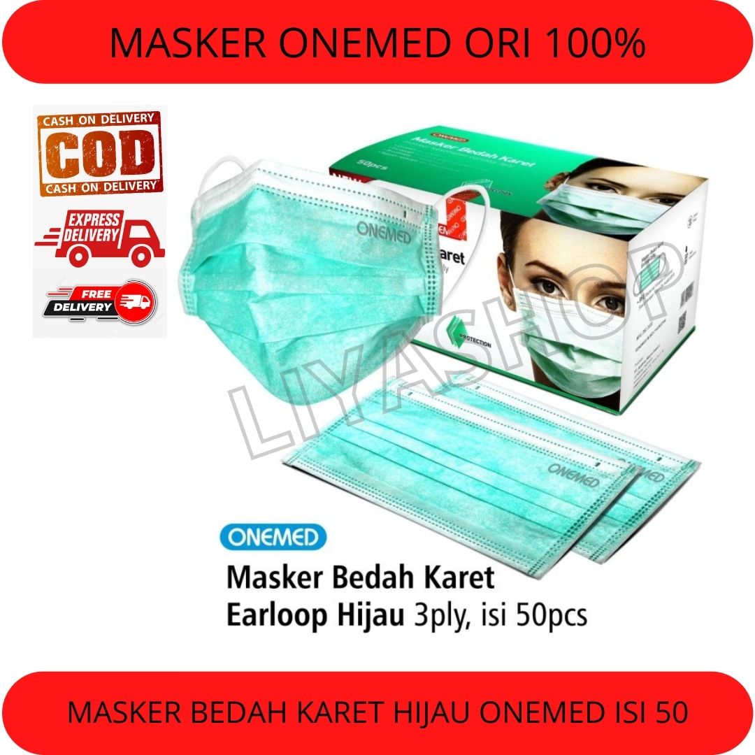 MASKER ONEMED ORIGINAL 100% / MASKER BEDAH ORIGINAL ONEMED / MASKER ...