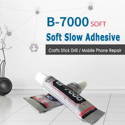 【High strength soft slow drying adhesive】B7000 mobile phone screen repair glue stick mobile phone screen warpage frame water drill transparent soft glue