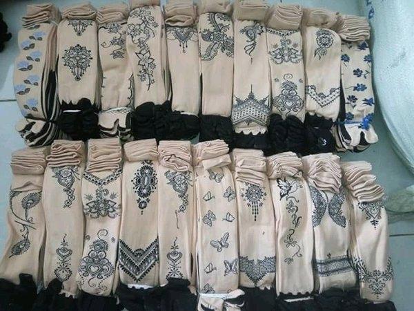 grosir kaos kaki jempol motif hena lusinan