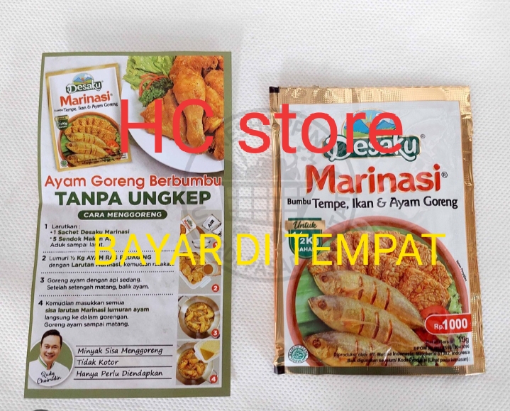 DESAKU MARINASI TEMPE IKAN DAN AYAM 15 G 1 SACHET / BUMBU MASAK