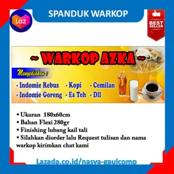 Spanduk Warkop Warung Kopi Warteg Warung Kelontong Warung Makan Spanduk Banner Promosi Spanduk Warung Toko Lazada Indonesia