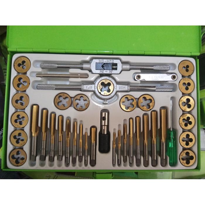 HAND TAPS AND DIES SET TEKIRO 40 PCS / TAPS SET TEKIRO 40PCS Lazada