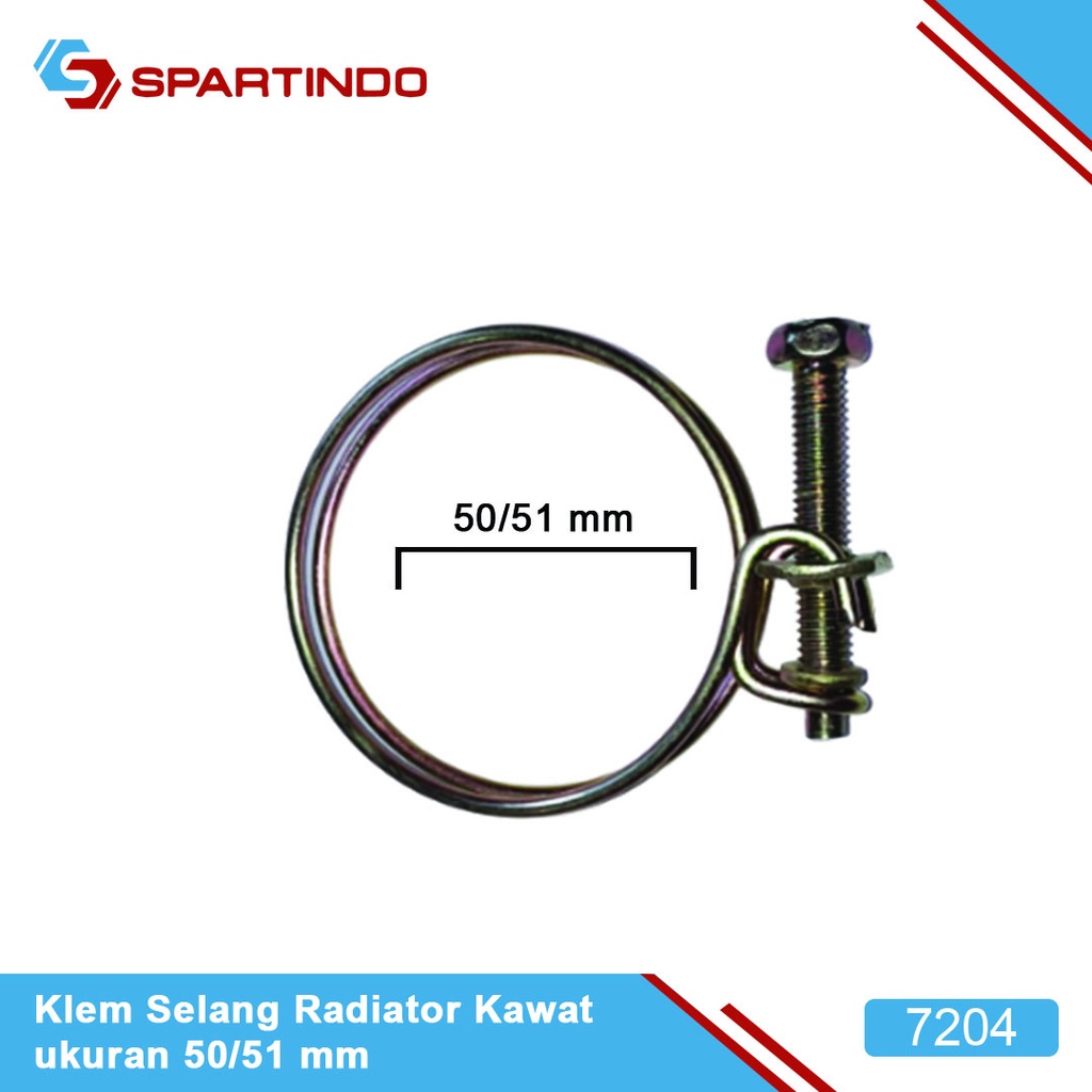Klam Radiator Klem Selang Radiator Kawat ukuran 50/51 mm klam klem slang selang selng ...