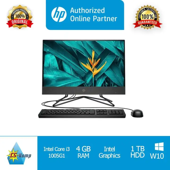 Hp 22 Dd0117d Aio Black Intel Core I3 1005g1 Lazada Indonesia