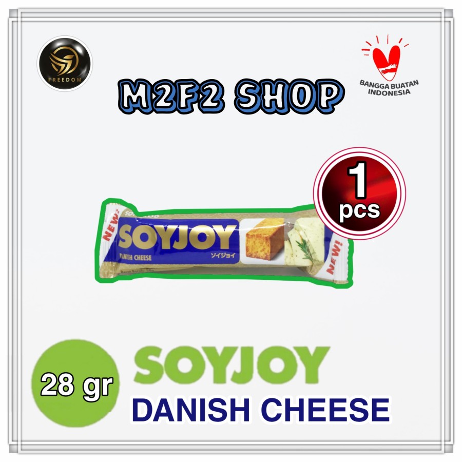 SOYJOY Danish Cheese Bar Kedelai Keju 28 gr (Kemasan Satuan