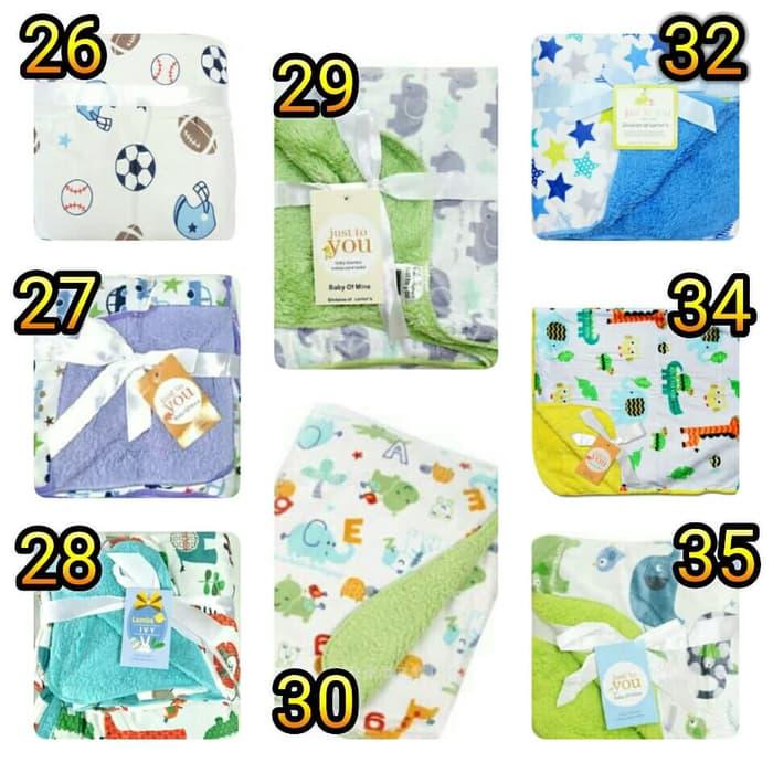 Selimut Bayi Carter / Selimut Double Fleece / Baby Blanket Carter