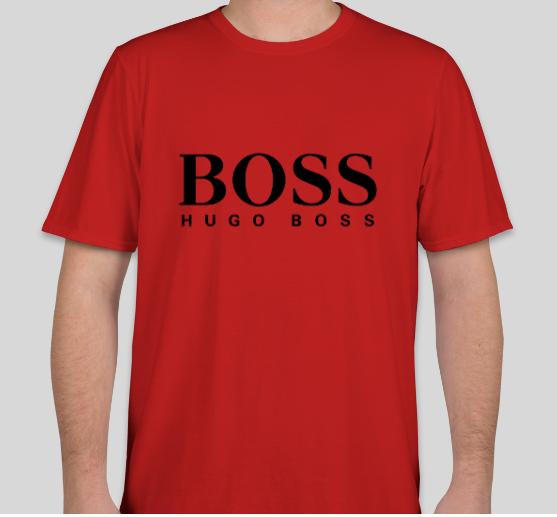 TRYLOGY STORE BAJU KAOS DISTRO HUGO LOGO TEKS BLACK - PREMIUM