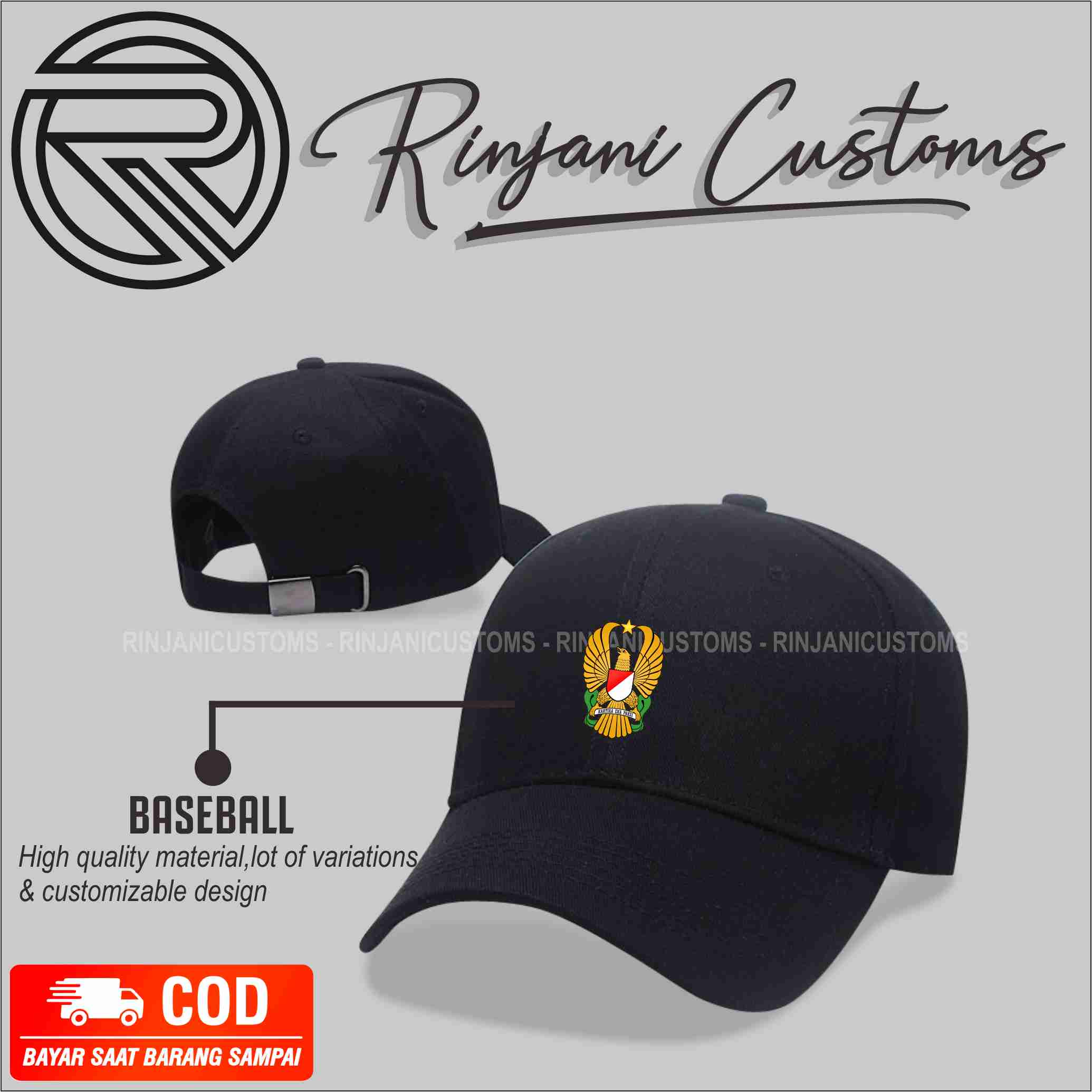 TOPI TNI AD - TOPI BASEBALL TNI AD - TOPI TENTARA INDONESIA ANGKATAN ...