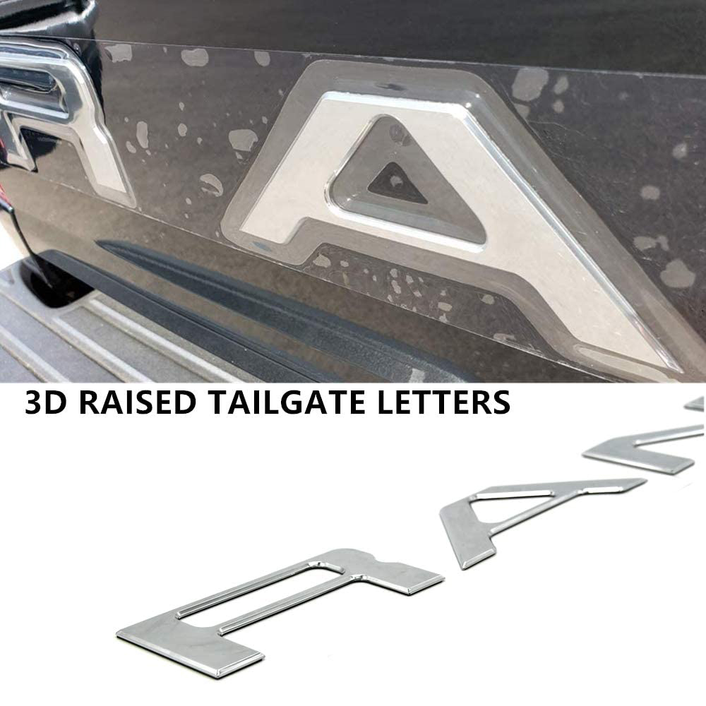 Chữ Chèn Cổng Sau Đề Can Nâng & Đề Can 3D Cho Ford Ranger 2019 2020, Biểu Tượng Cổng Sau Chữ Cái