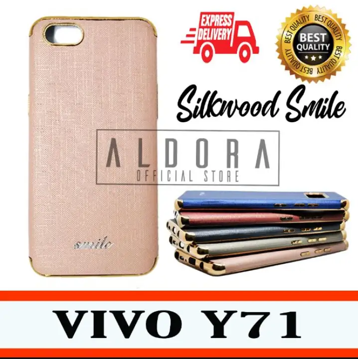 Aldora Case Hp Compatible With Kondom Hp Vivo Y71 Vivo 1724 Casing Hp Luxury Silkwood Softcase Chrome Gold Jeans Plated Shining Ultraslim Smile Edition Premium Quality Lazada Indonesia