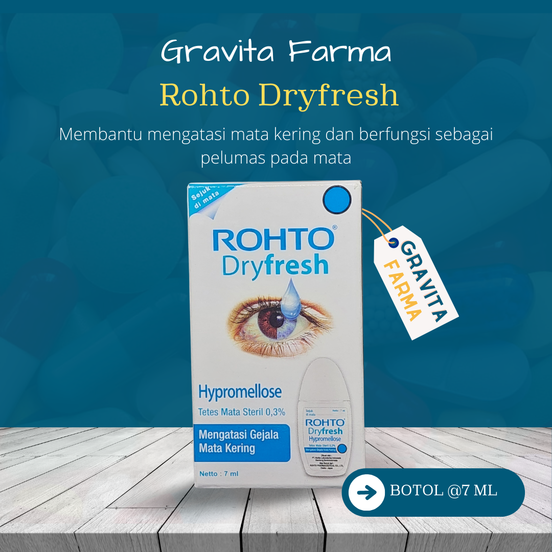 Rohto Dryfresh / Rohto Dry Fresh 7 mL - Obat Tetes Mata untuk Mata ...